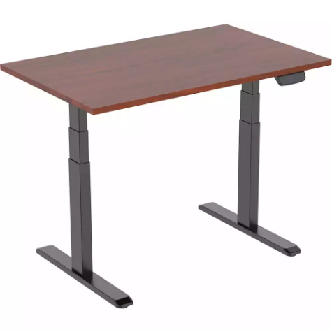 Picture of ERGOVIDA EED-623D ELECTRIC SIT-STAND DESK 1500 X 750MM BLACK/DARK WALNUT