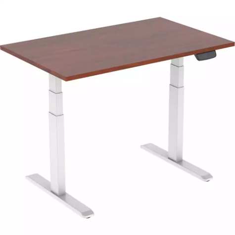 Picture of ERGOVIDA EED-623D ELECTRIC SIT-STAND DESK 1500 X 750MM WHITE/DARK WALNUT