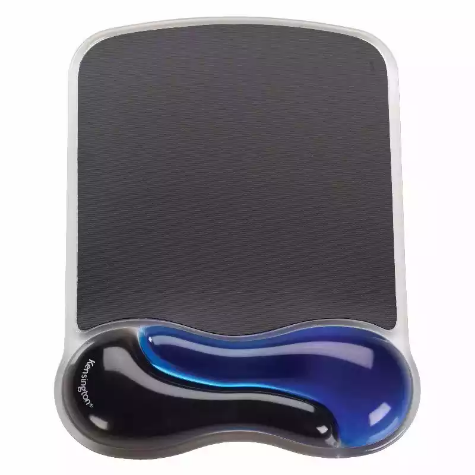 Picture of KENSINGTON MOUSE PAD DUO GEL WITH WRIST REST BLACK/BLUE