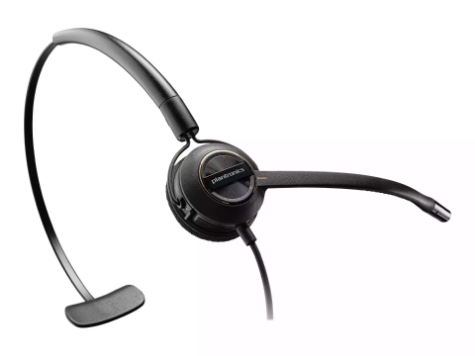 Picture of PLANTRONICS ENCOREPRO HW540 CONVERTIBLE CORDED MONO HEADSET, NOISE CANCELLING,QD