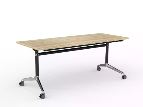 Picture of Modulus Flip Table in black- 1800 x 750mm New Oak Top