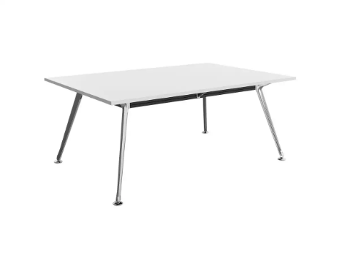 Picture of 1800 x 1200mm Team Table- Polished Alloy Frame, White Top