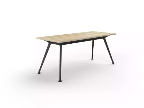 Picture of 1800 x 750mm Team Table- Black Frame, New Oak Top