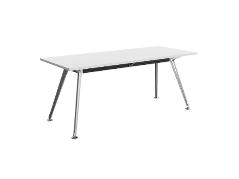 Picture of 1800 x 750mm Team Table- Polished Alloy Frame, White Top