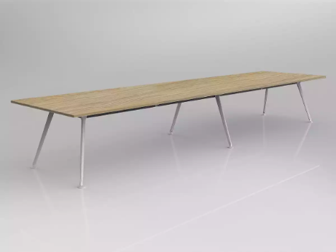 Picture of 3600 x 1200mm Team Table- White Frame, New Oak Top