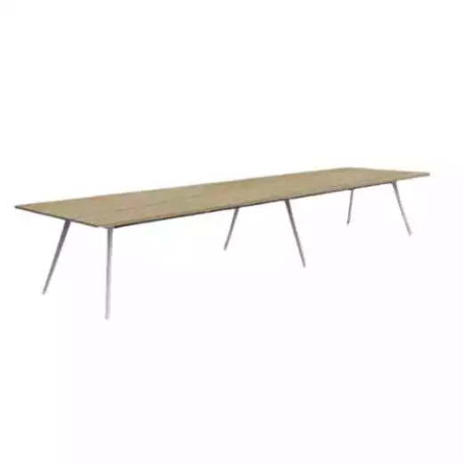 Picture of 4800 x 1200mm Team Table- White Frame, New Oak Top