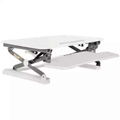 Picture of RAPID RISER MEDIUM DESK BASED ADJUSTABLE WORKSTATION 890 X 590MM WHITE