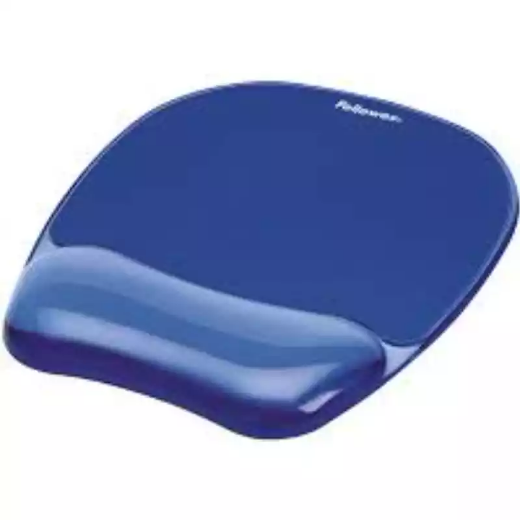 Picture of FELLOWES GEL CRYSTALS MOUSE PAD AND WRIST REST BLUE