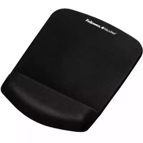 Picture of FELLOWES MOUSE PAD WITH WRIST REST PLUSH TOUCH MICROBAN MEMORY FOAM LYCRA BLACK