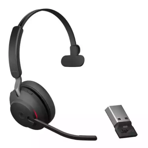 Picture of BONUS $25 VISA CARD WITH JABRA WIRELESS EVOLVE2 65 MS MONO BLUETOOTH HEADSET + USB-A