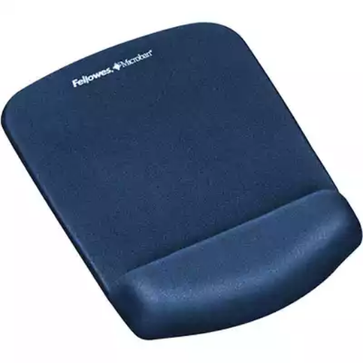 Picture of FELLOWES PLUSH TOUCH LYCRA MOUSE PAD AND WRIST REST BLUE